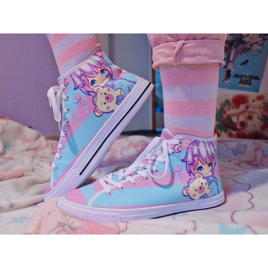 Kawaii Shoes Kawaii Clothing Cute Fairy Kei Shoes Yume Etsy