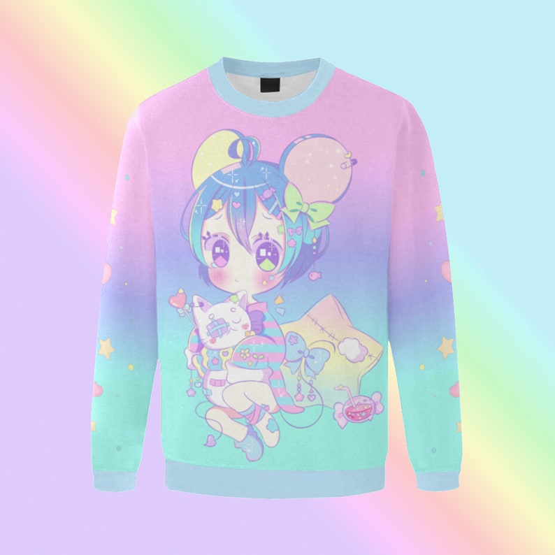 Kawaii Sweatshirt Yume Kawaii Clothing Pastel Kawaii Etsy