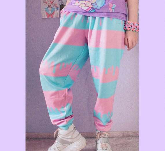 Kawaii unisex jogger pants - Pastel 