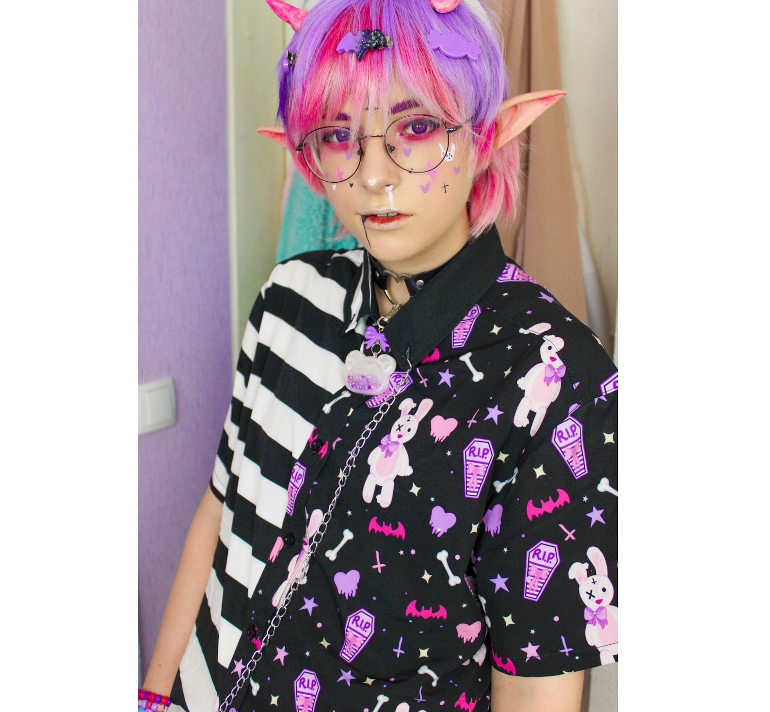 Pastel Goth Shirt Kawaii Clothing Pastel Goth Clothing Etsy