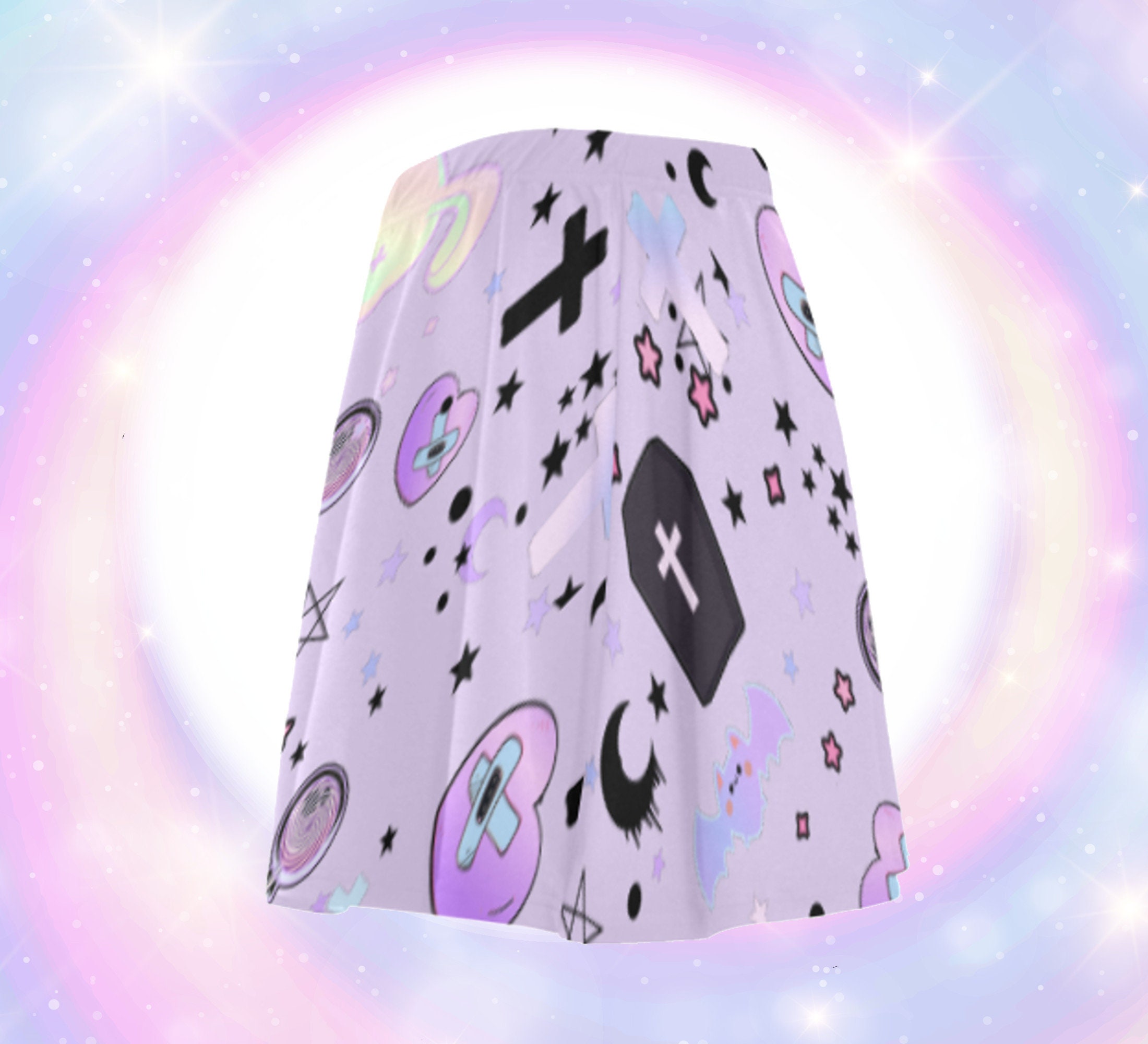 Vintage Kawaii Gothic Skirt