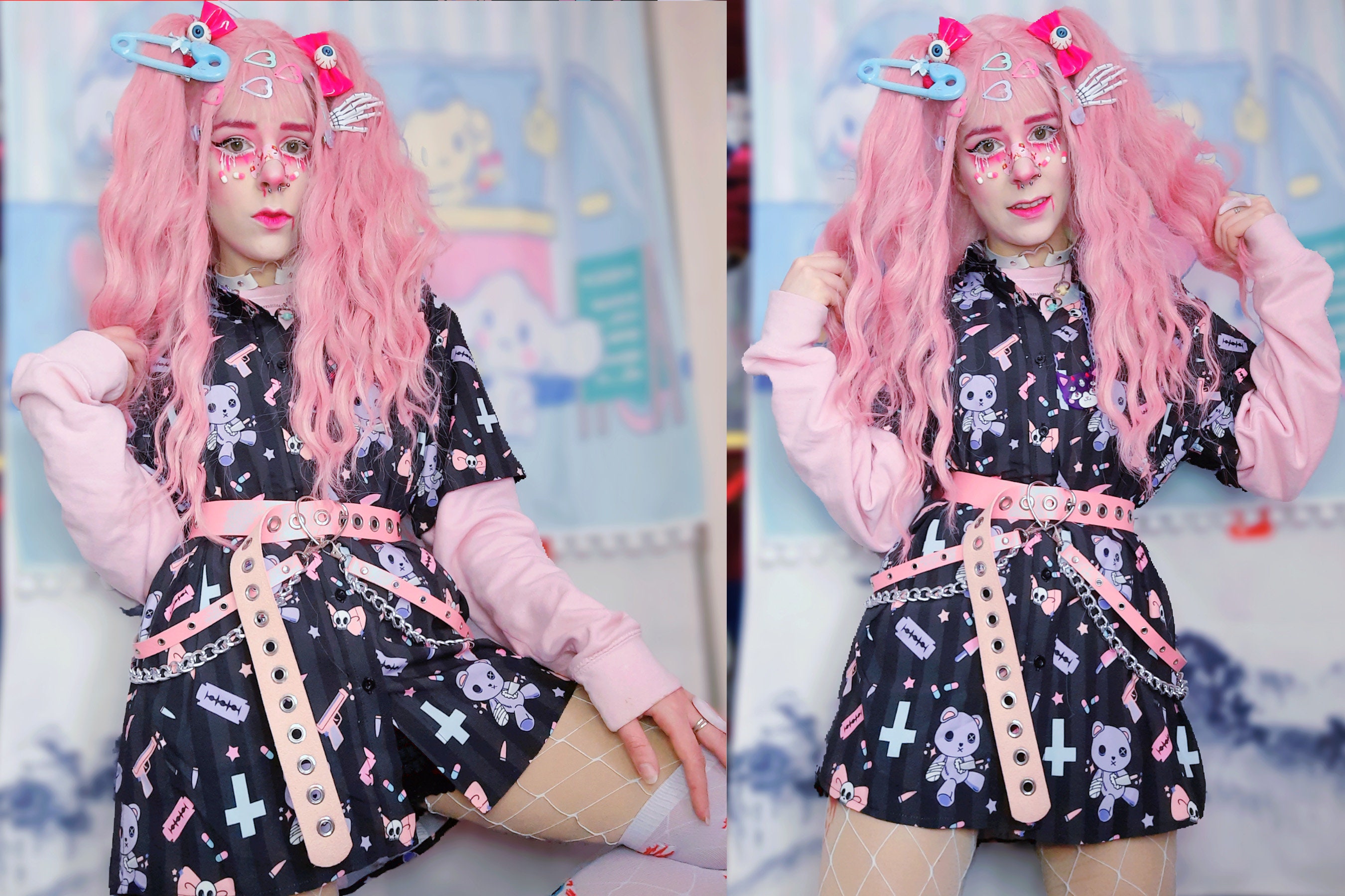 Pastel Goth Shirt Kawaii Clothing Pastel Goth Clothing Etsy