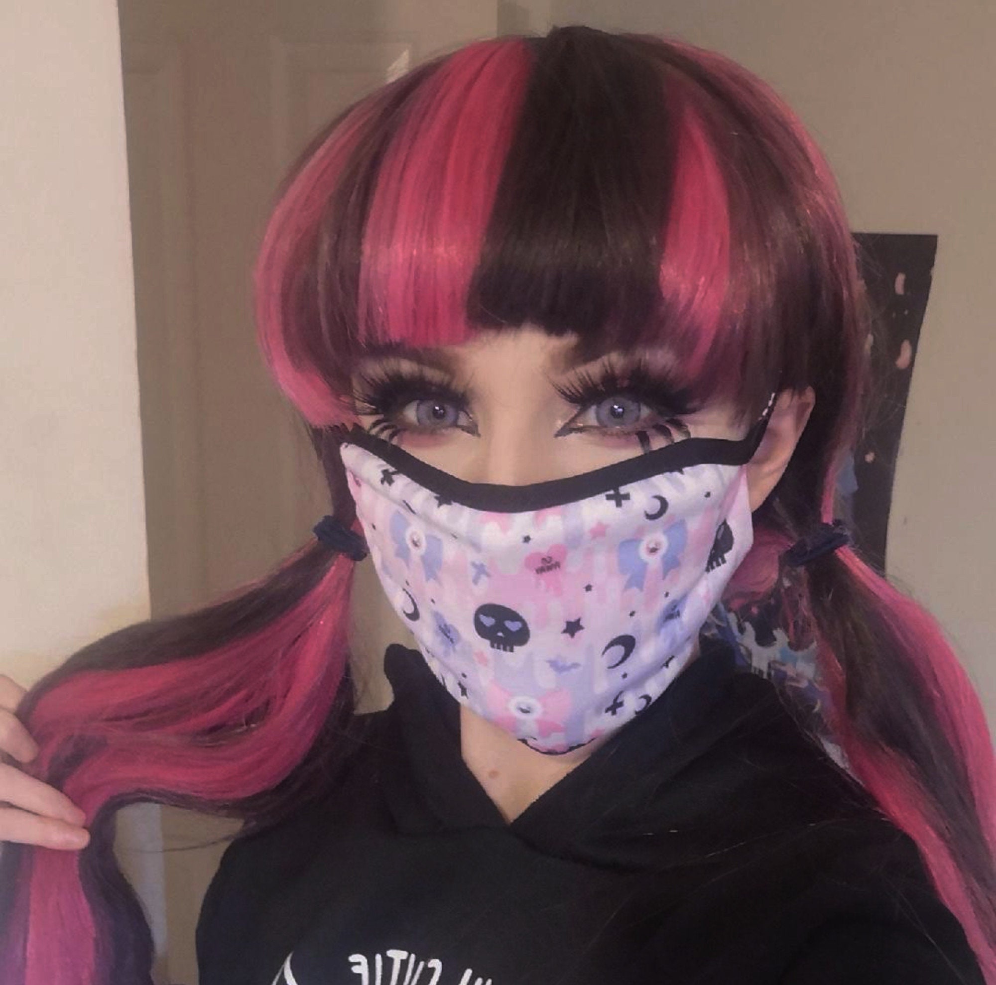 Pastel Goth Kawaii Face Mask Pastel Goth Face Mask Etsy