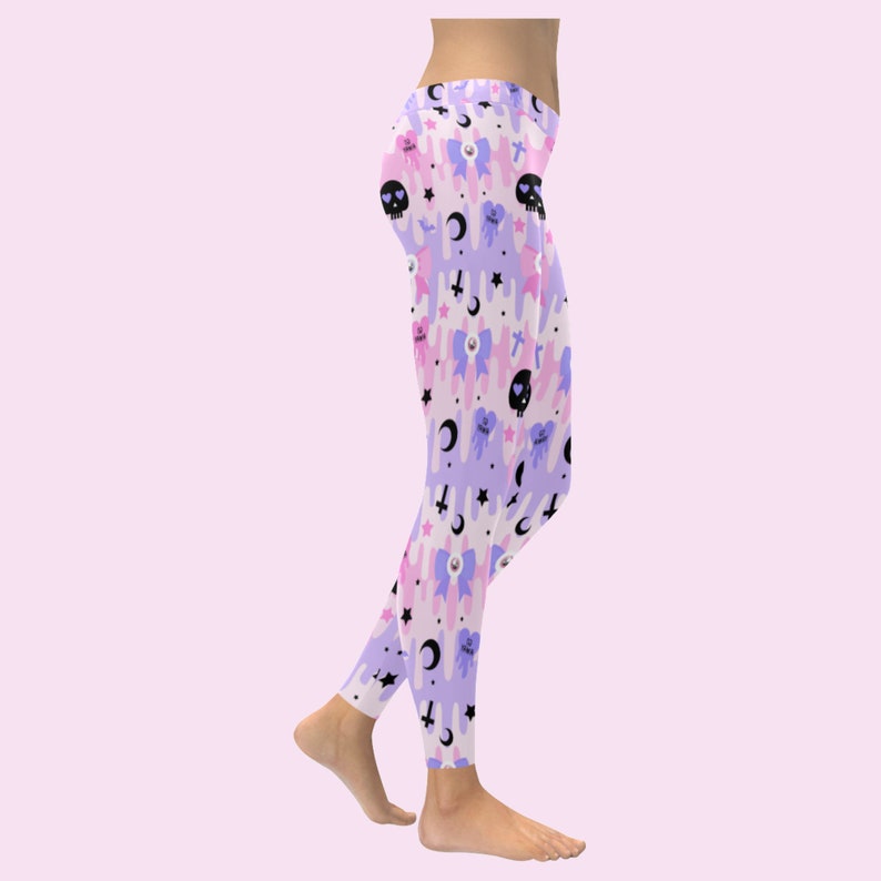 Pastel Goth Leggings Yami Kawaii Kawaii Clothing Pastel Etsy