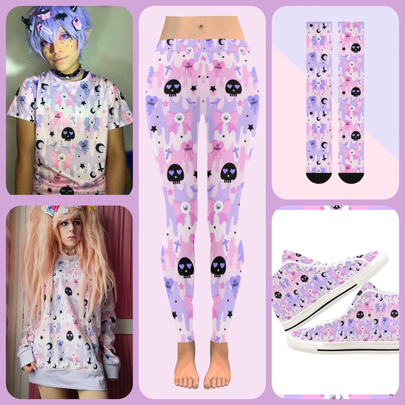 Pastel Goth Kawaii Face Mask Pastel Goth Face Mask Etsy