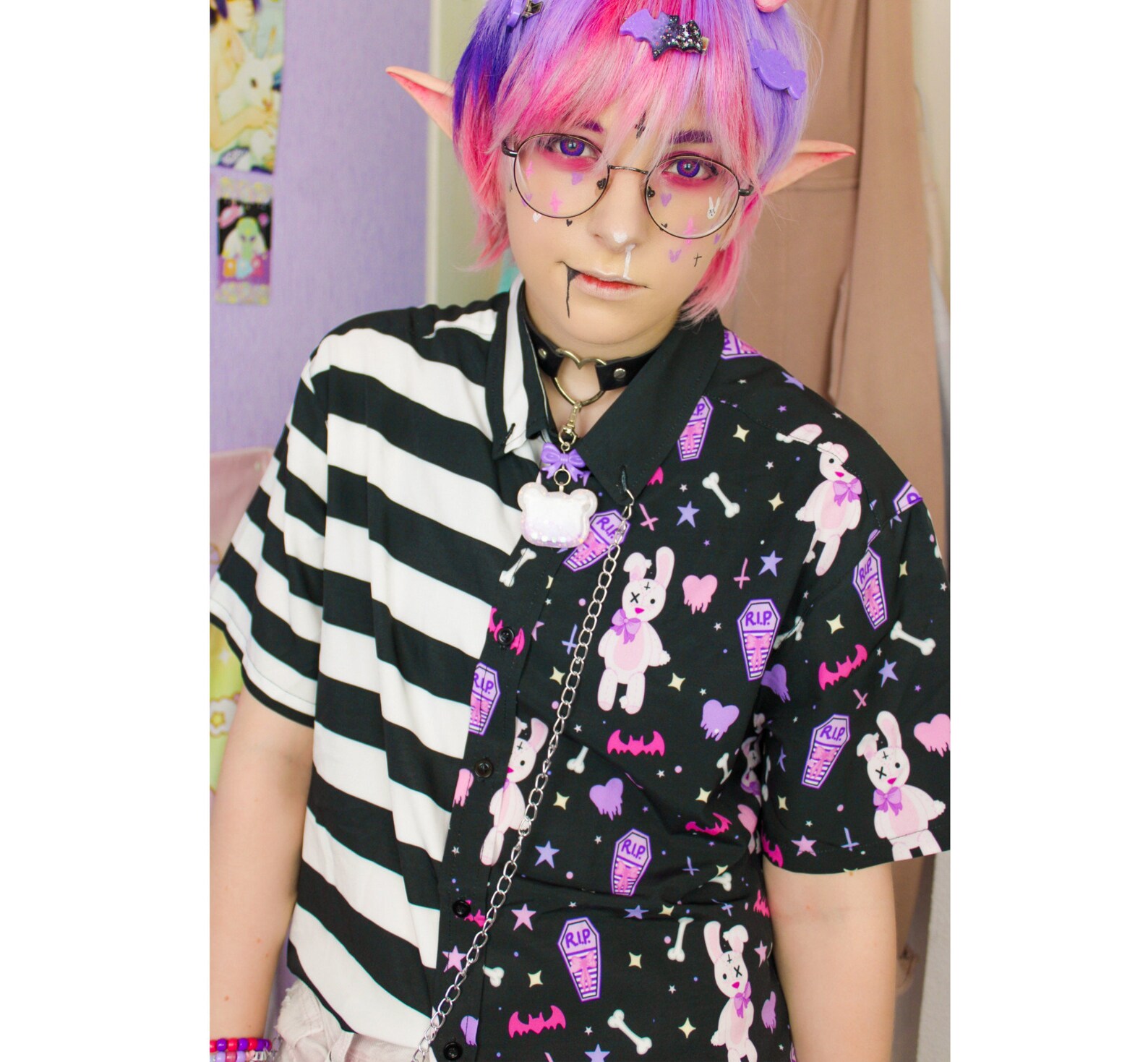 Pastel Goth Shirt Kawaii Clothing Pastel Goth Clothing Etsy