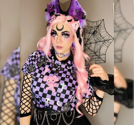 Pastel goth shirt Kawaii kleding Pastel goth kleding Etsy