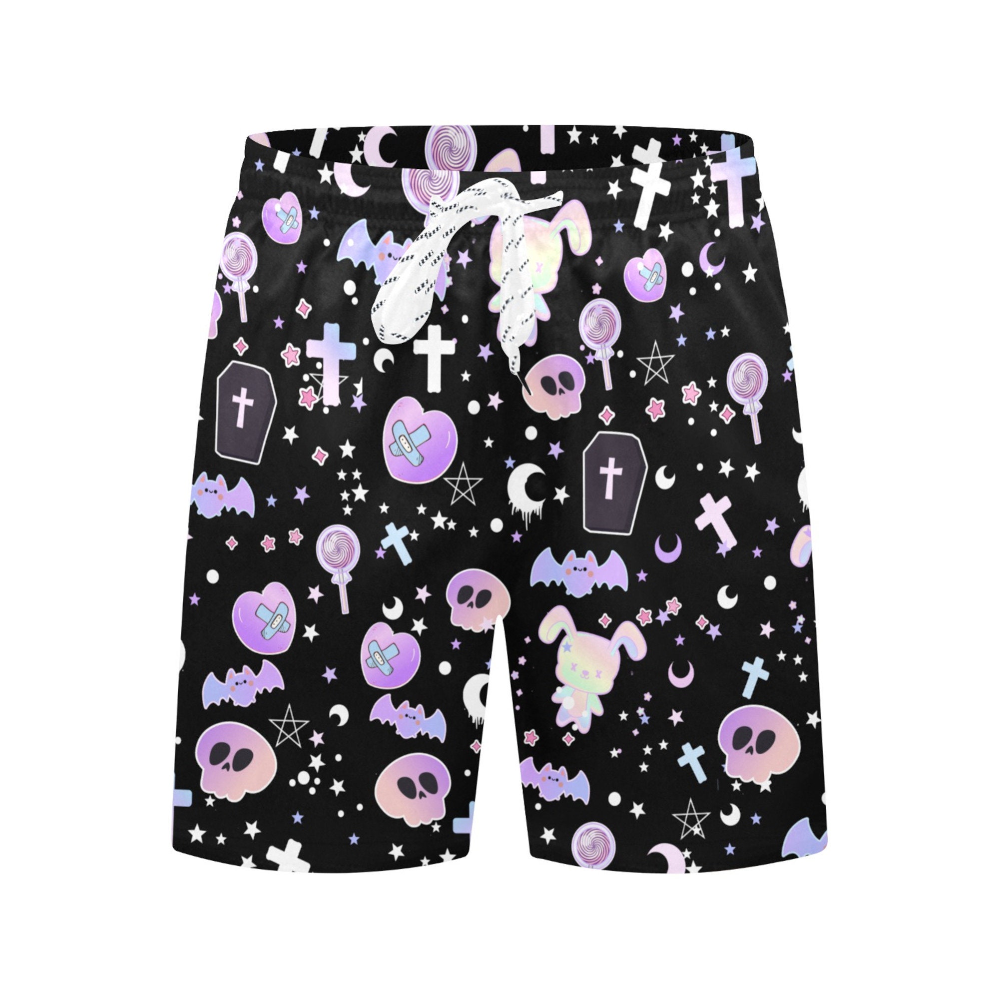 Pastel Goth Clothing Pastel Goth Men Shorts Yami Kawaii Etsy