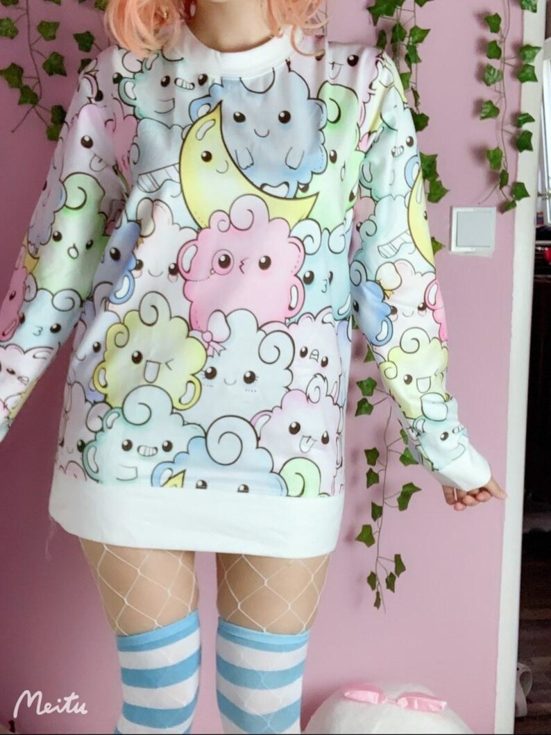 Kawaii Clothing Kawaii Sweatshirt Yume Kawaii Fairy Kei Etsy UK