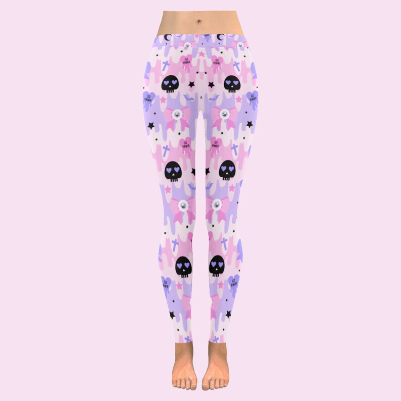 Pastel Goth Leggings Yami Kawaii Kawaii Clothing Pastel Etsy