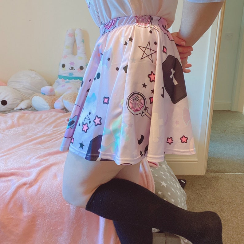 Kawaii Skirt Pastel Goth Skirt Pastel Clothing Kawaii Etsy