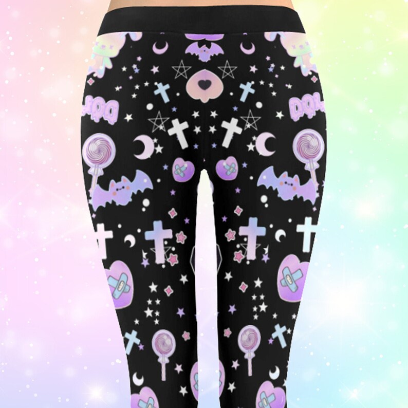 Pastel Goth Leggings Yami Kawaii Kawaii Clothing Pastel Etsy
