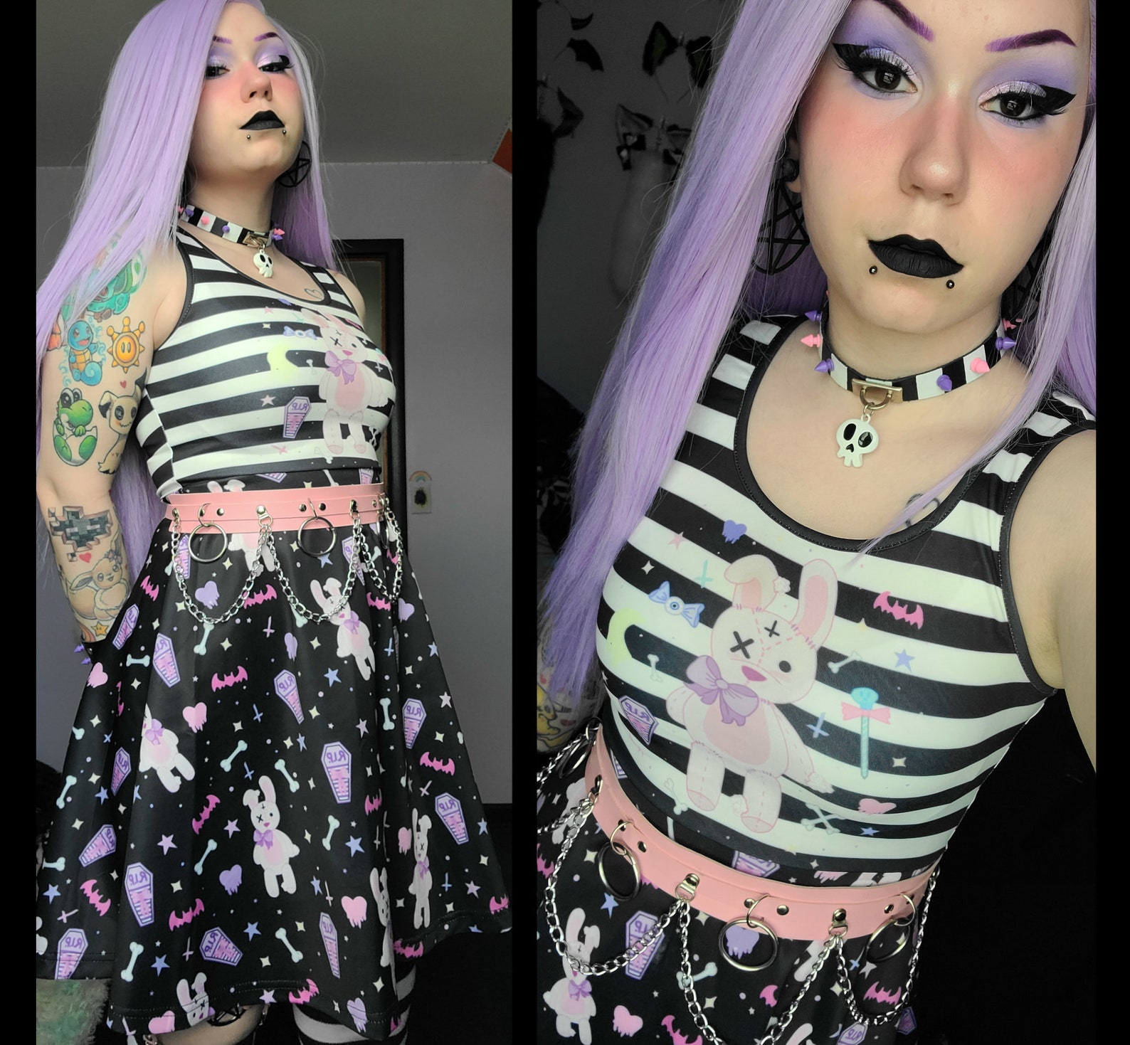 Pastel goth dress Kawaii dress Kawaii clothing Yume Etsy