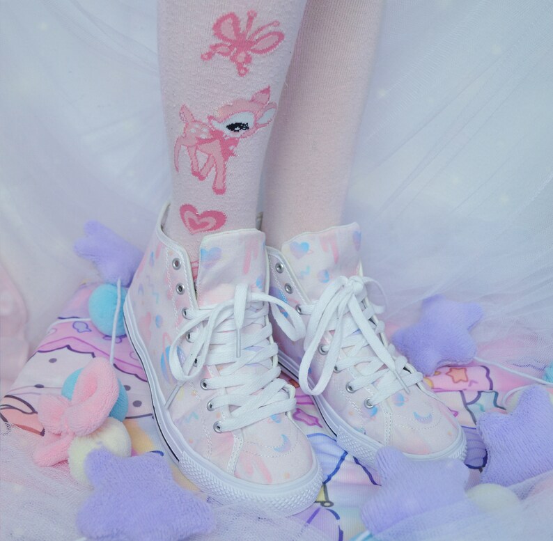 Kawaii Pink Pastel Pastel Goth Kawaii Shoes Pastel Etsy