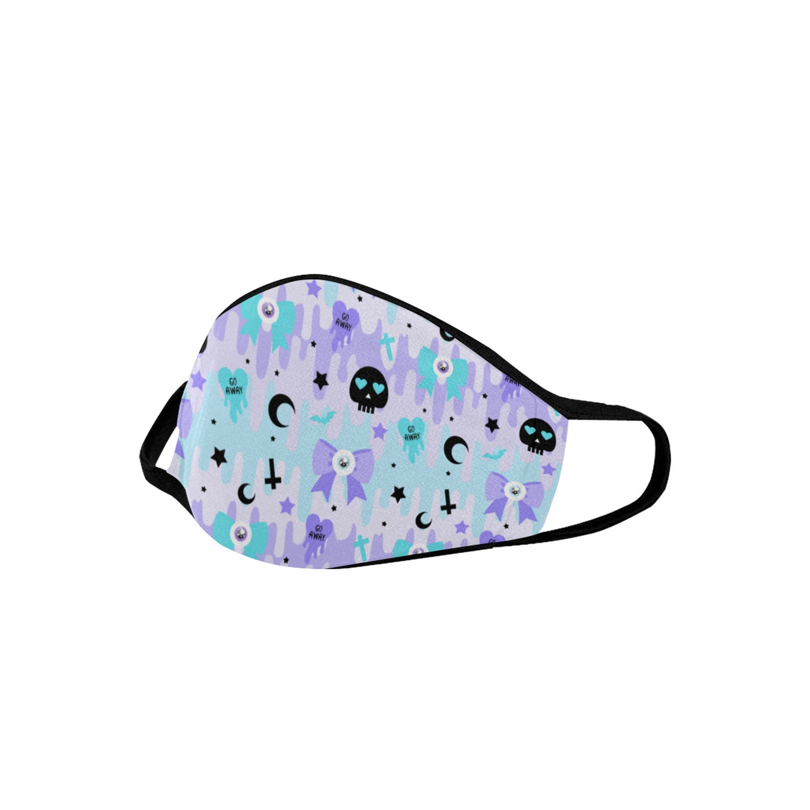 Pastel goth Kawaii face Mask Pastel goth face mask Etsy