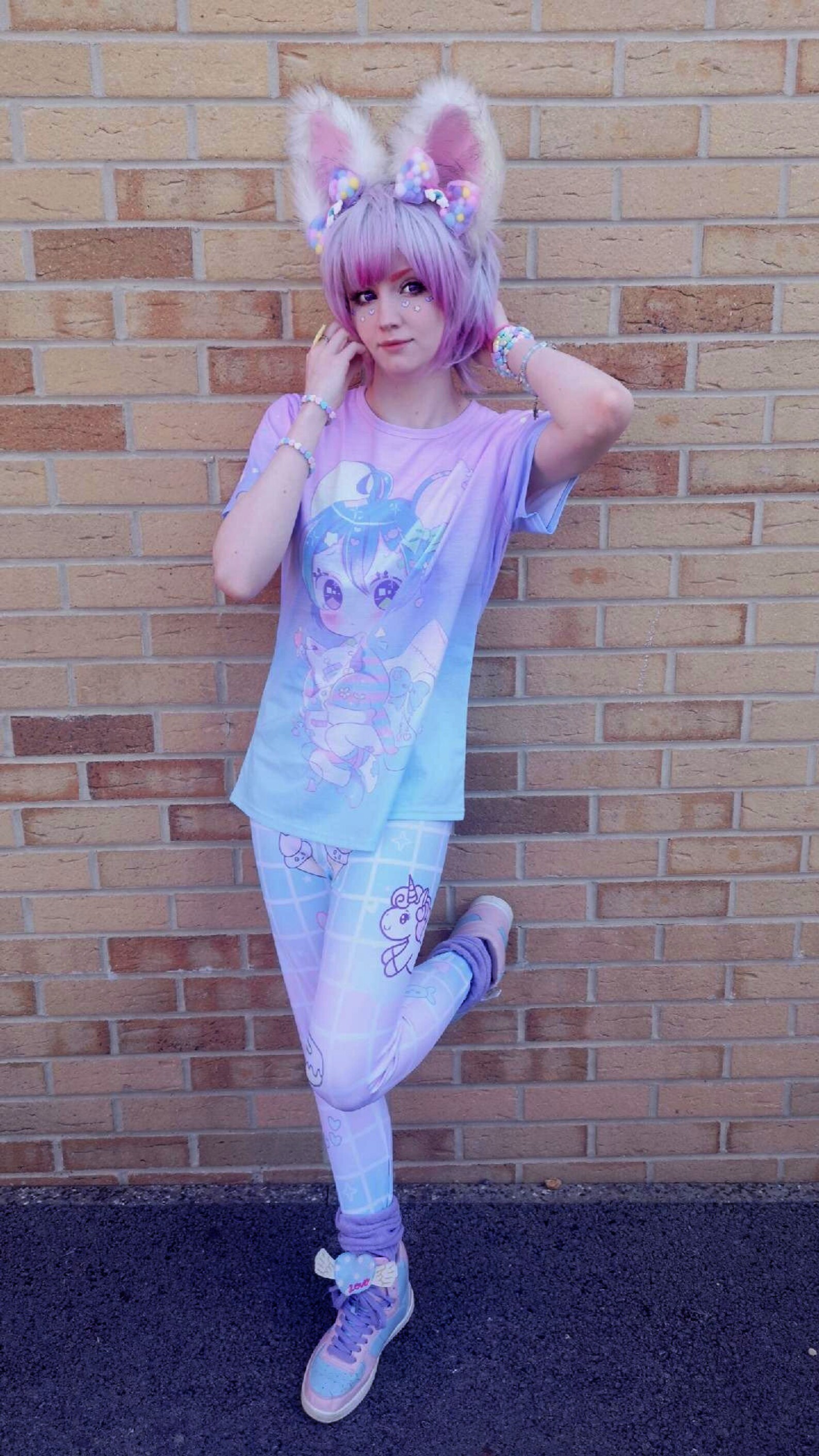 Kawaii Clothing Kawaii Leggings Yume Kawaii Pastel Etsy