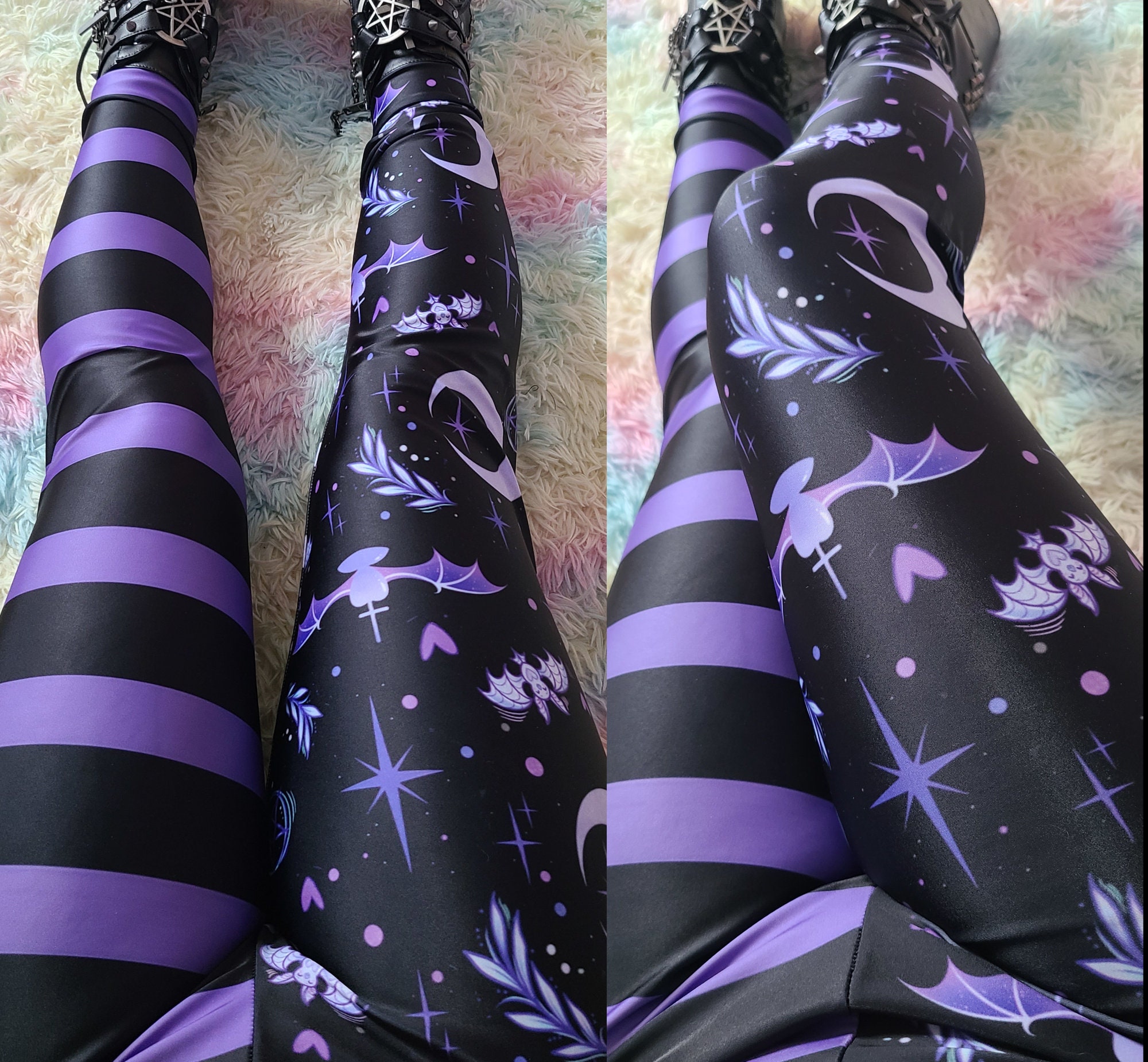 Pastel Goth Leggings Yami Kawaii Kawaii Clothing Pastel | Etsy