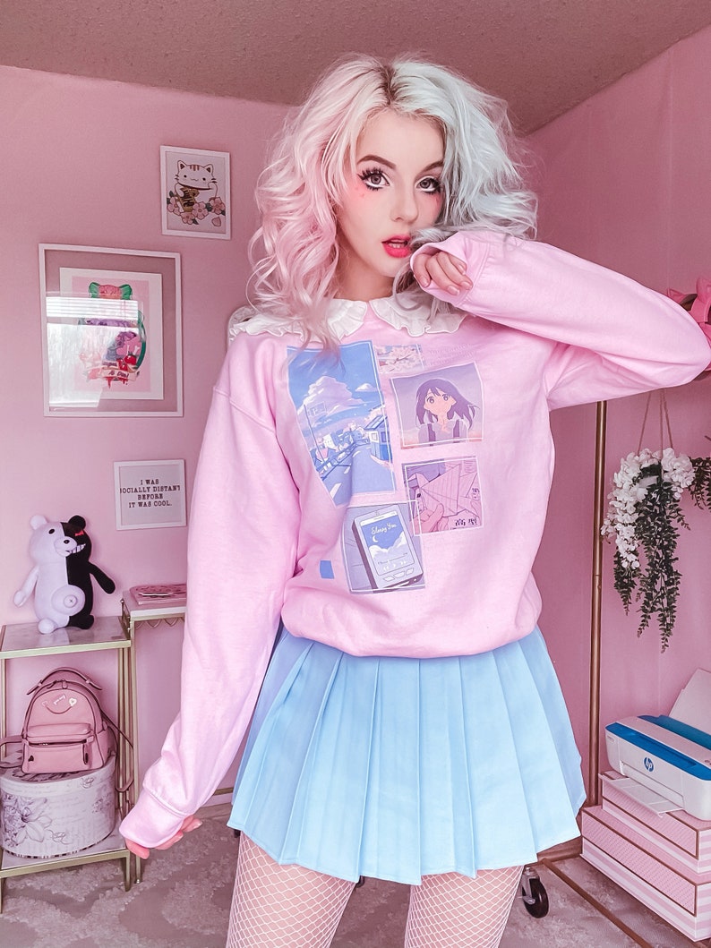 Kawaii sweatshirt Kawaii clothing Yume Kawaii Fairy Kei Etsy
