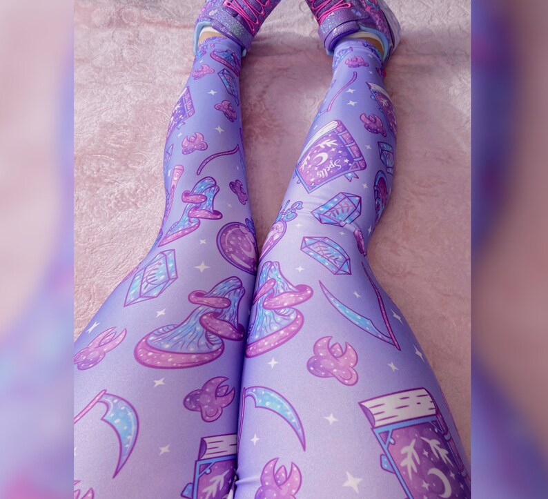 Pastel Goth Leggings Yami Kawaii Kawaii Clothing Pastel Etsy