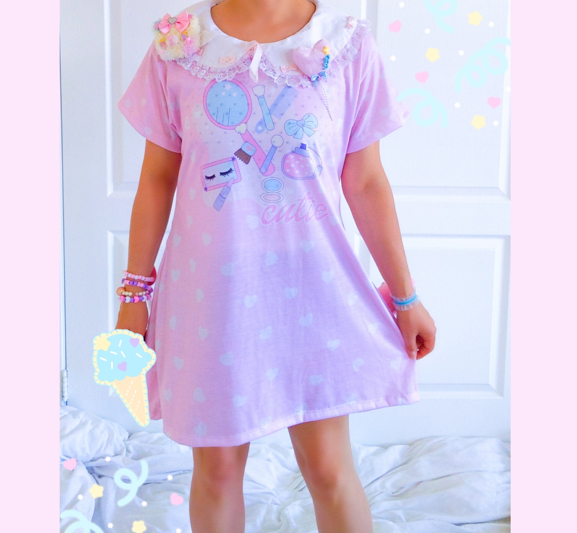 Kawaii dress Pastel kawaii Clothing Fairy Kei Yami | Etsy