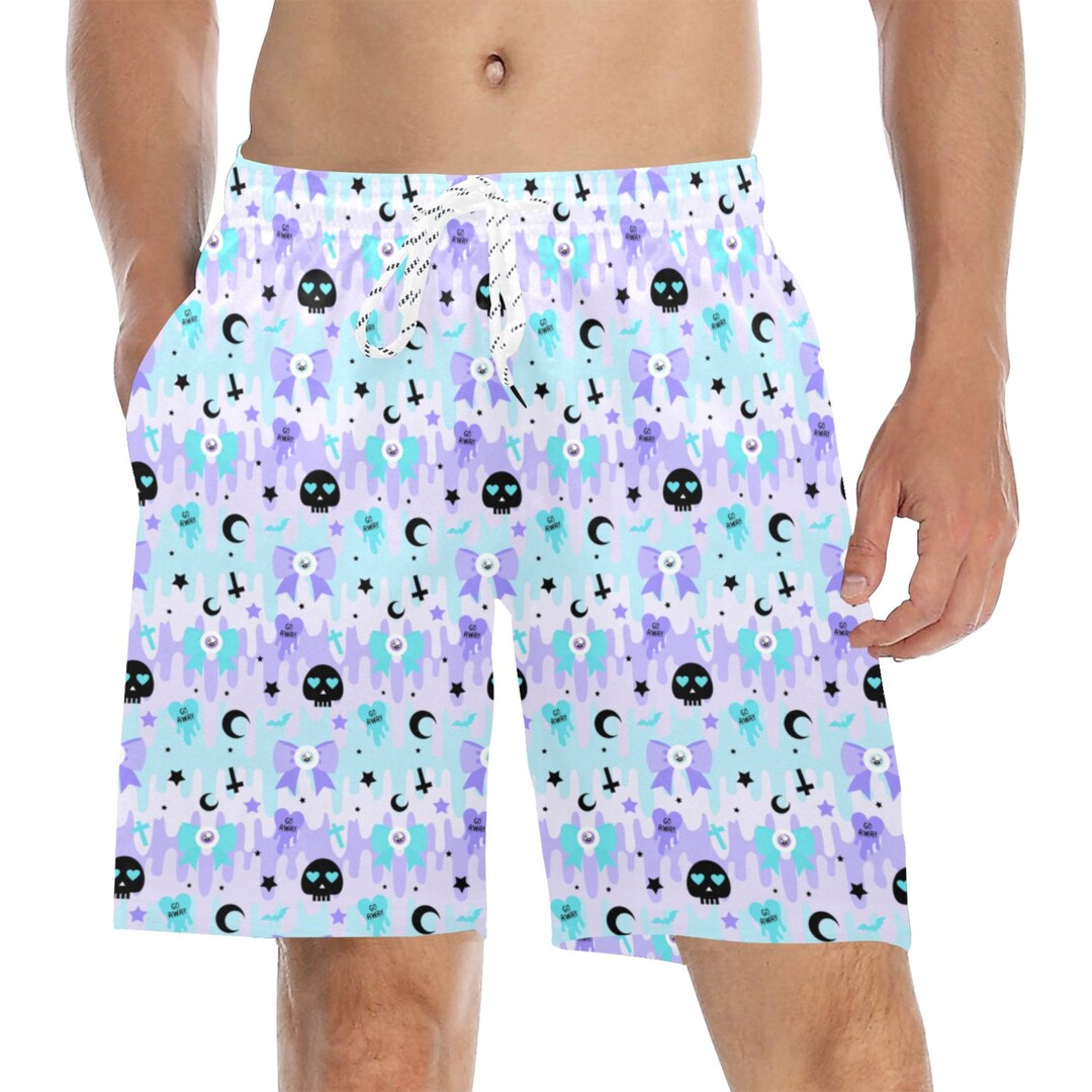 Pastel Goth Clothing Pastel Goth Men Shorts Yami Kawaii Etsy UK
