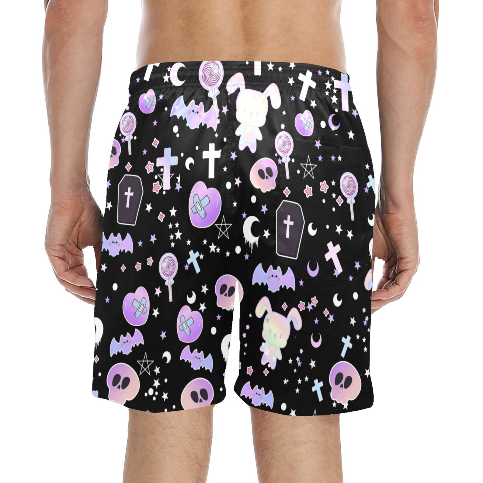 Pastel Goth Clothing Pastel Goth Men Shorts Yami Kawaii Etsy