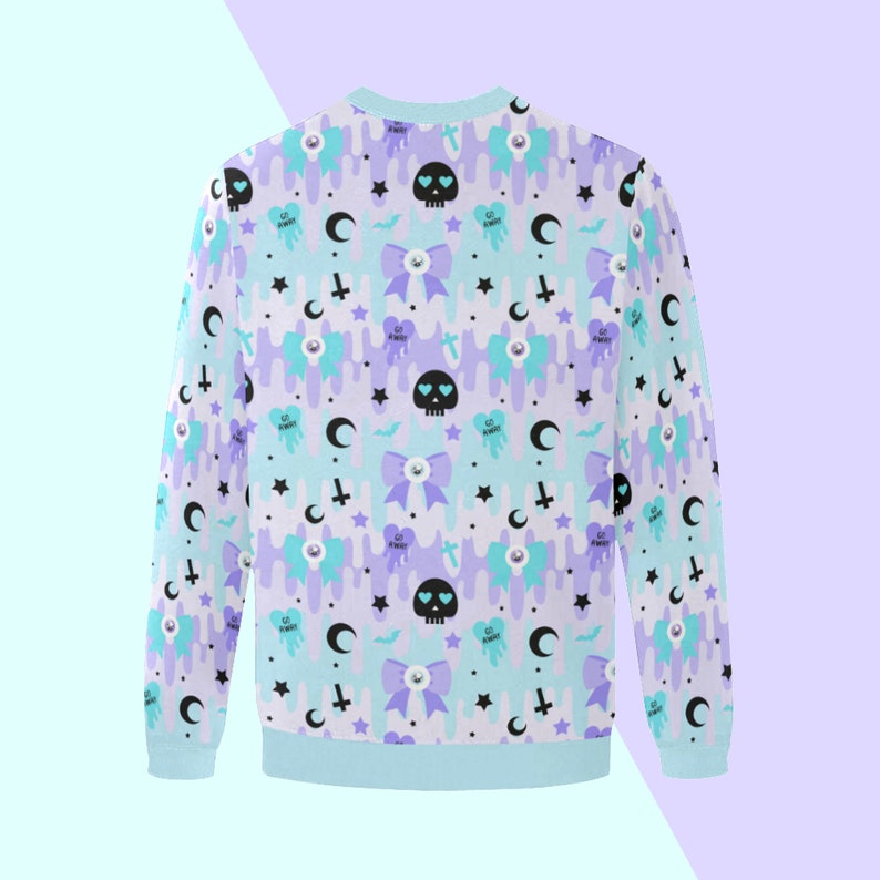 Pastel Goth Sweatshirt Kawaii Clothing Yami Kawaii Pastel Etsy UK