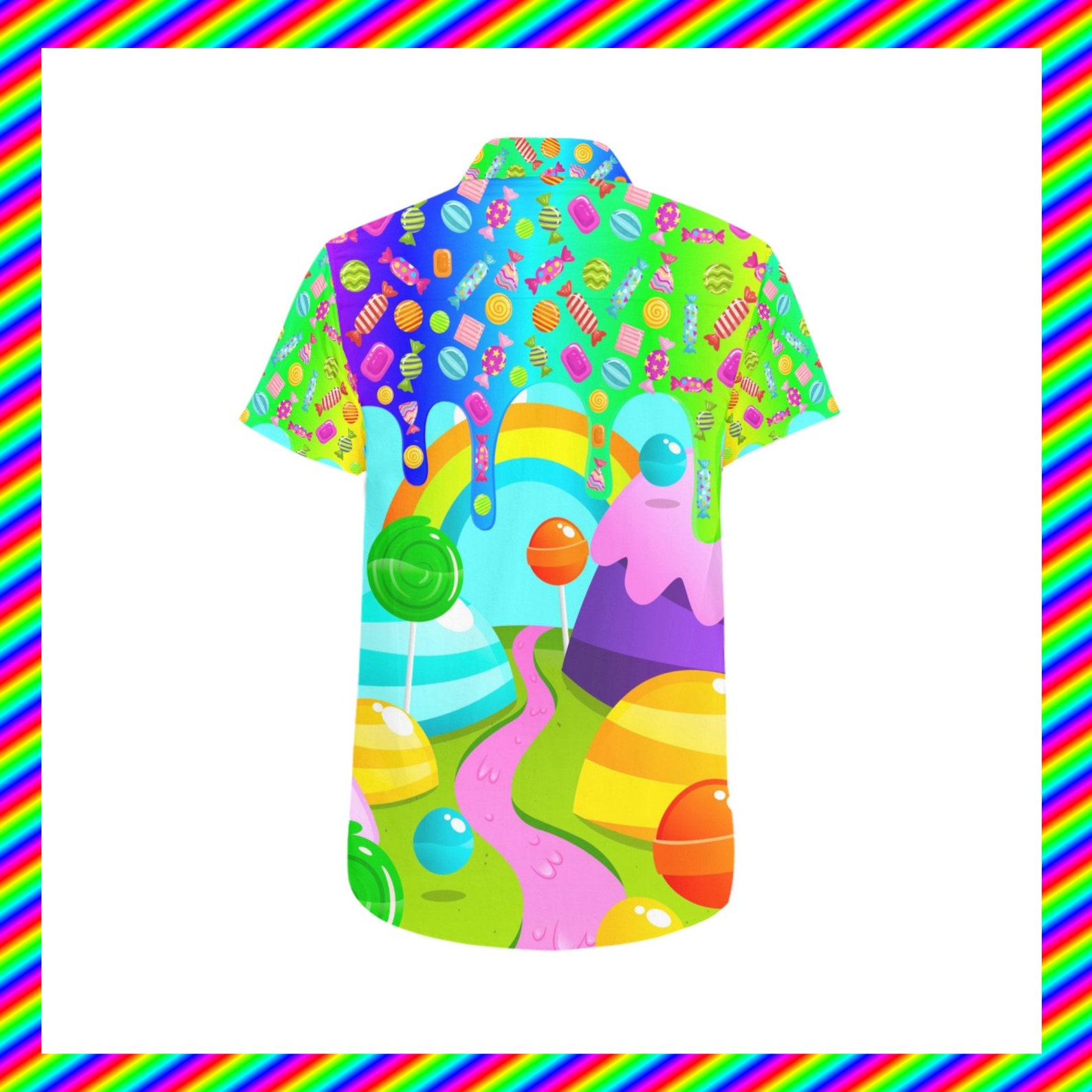 Rainbowcore Blouse Decorakei Kidcore Unisex Shirt Yami - Etsy