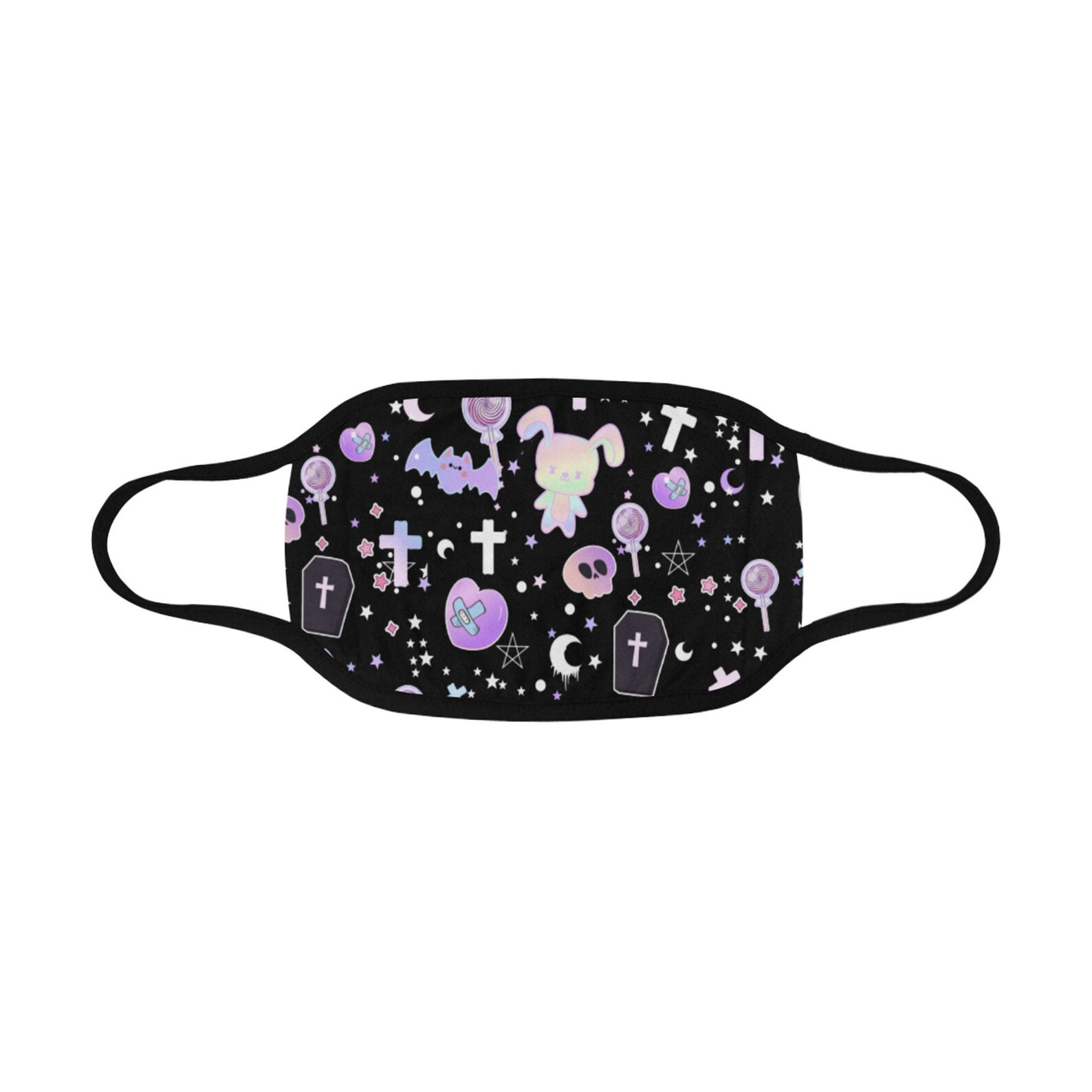 Pastel Goth Kawaii Face Mask Pastel Goth Face Mask Yami Etsy