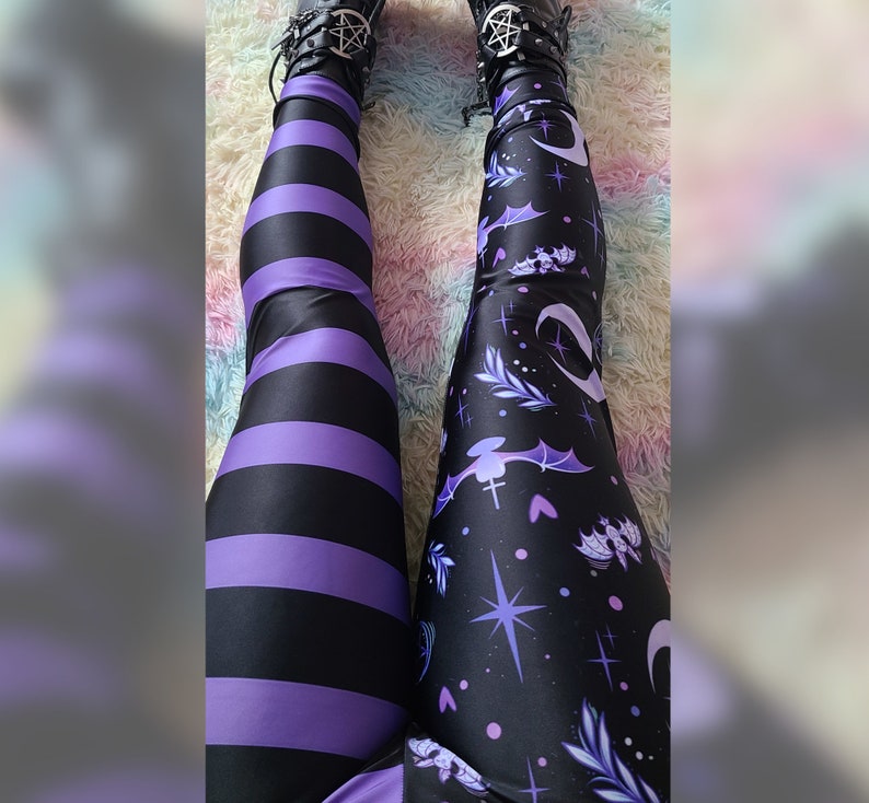 Pastel Goth Leggings Yami Kawaii Kawaii Clothing Pastel Etsy