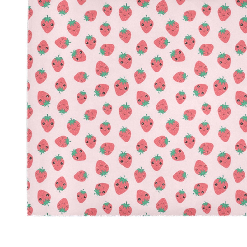 Kawaii Pink Area Rug Fairy Kei Pink Strawberry Rug Etsy