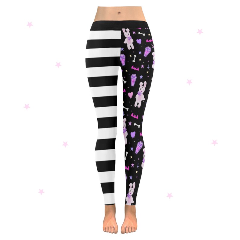Pastel Goth Leggings Yami Kawaii Kawaii Clothing Pastel Etsy