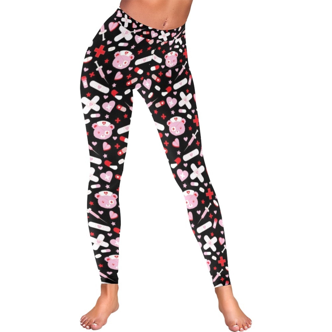 Pastel Goth Leggings Menhera Kei Pastel Goth Clothing Etsy