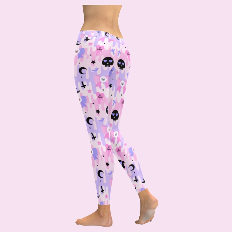 Pastel Goth Leggings Yami Kawaii Kawaii Clothing Pastel Etsy