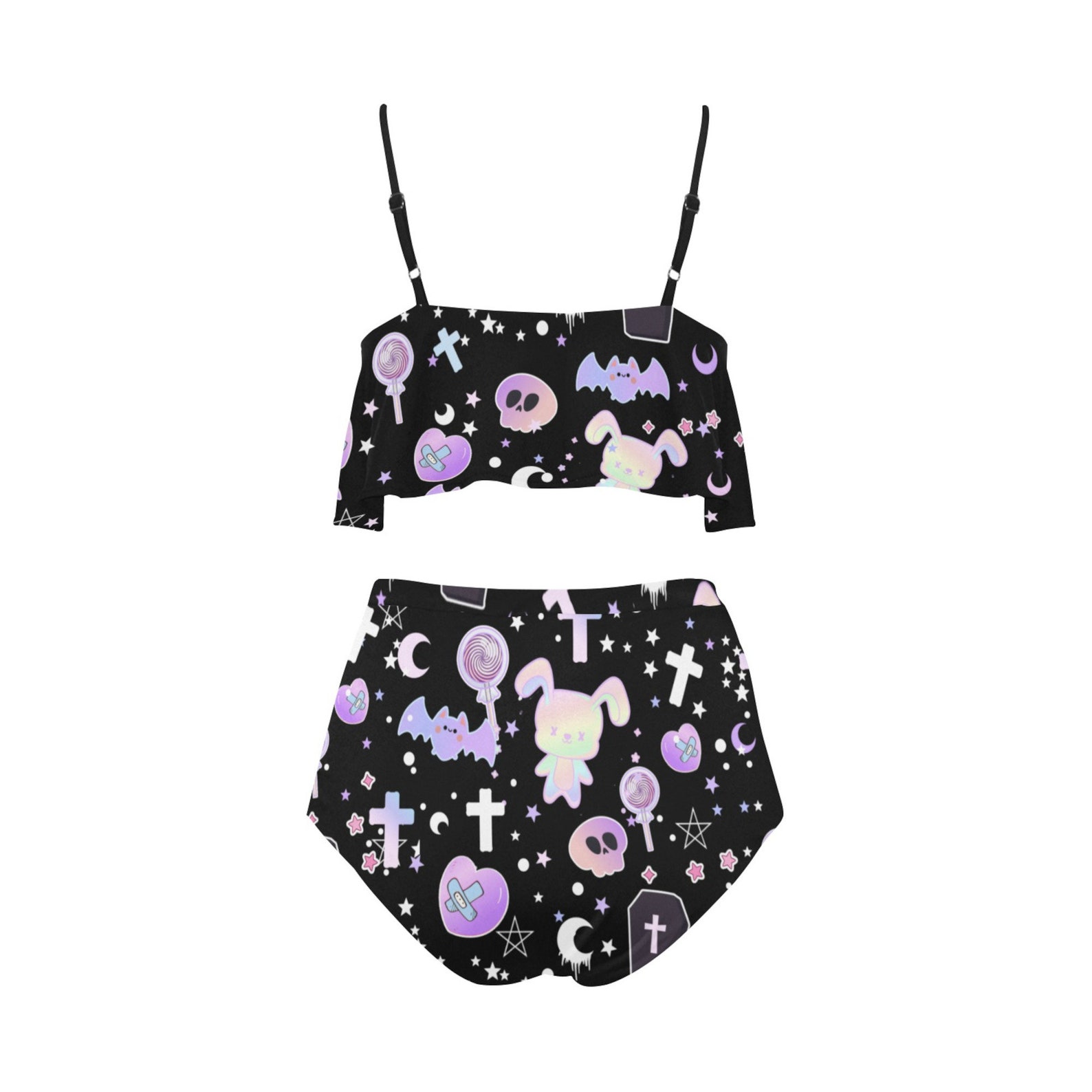 Kawaii Bikini Pastel Goth Bikini Kawaii Swimwear Pastel Etsy