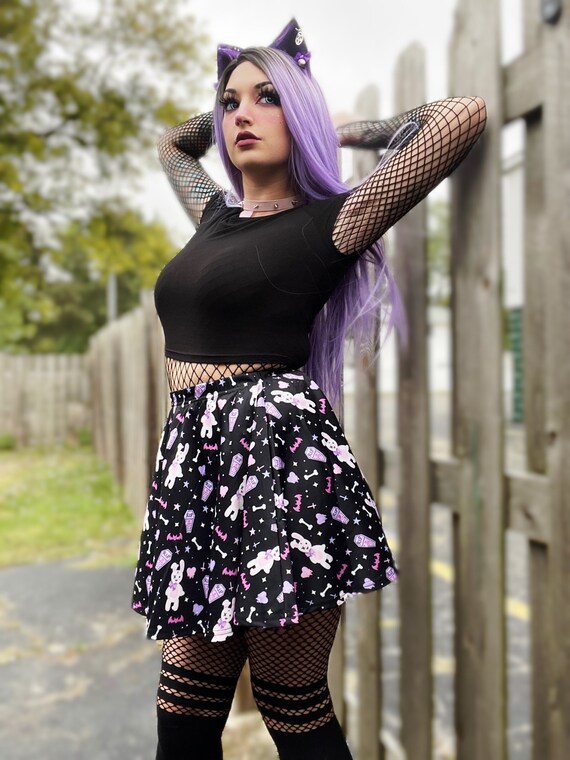 Falda gótica pastel Falda Kawaii - Etsy España