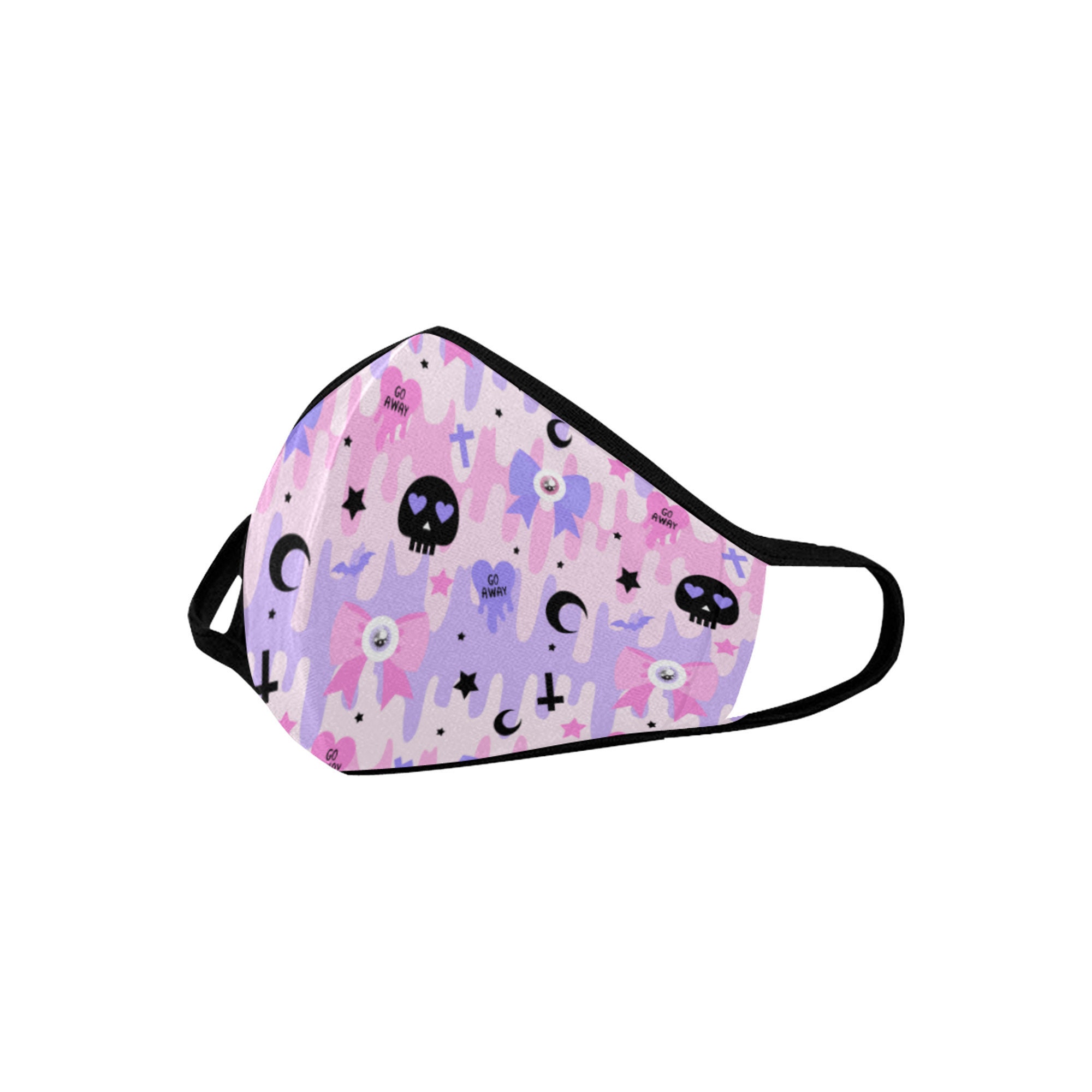 Pastel Goth Kawaii Face Mask Pastel Goth Face Mask Etsy