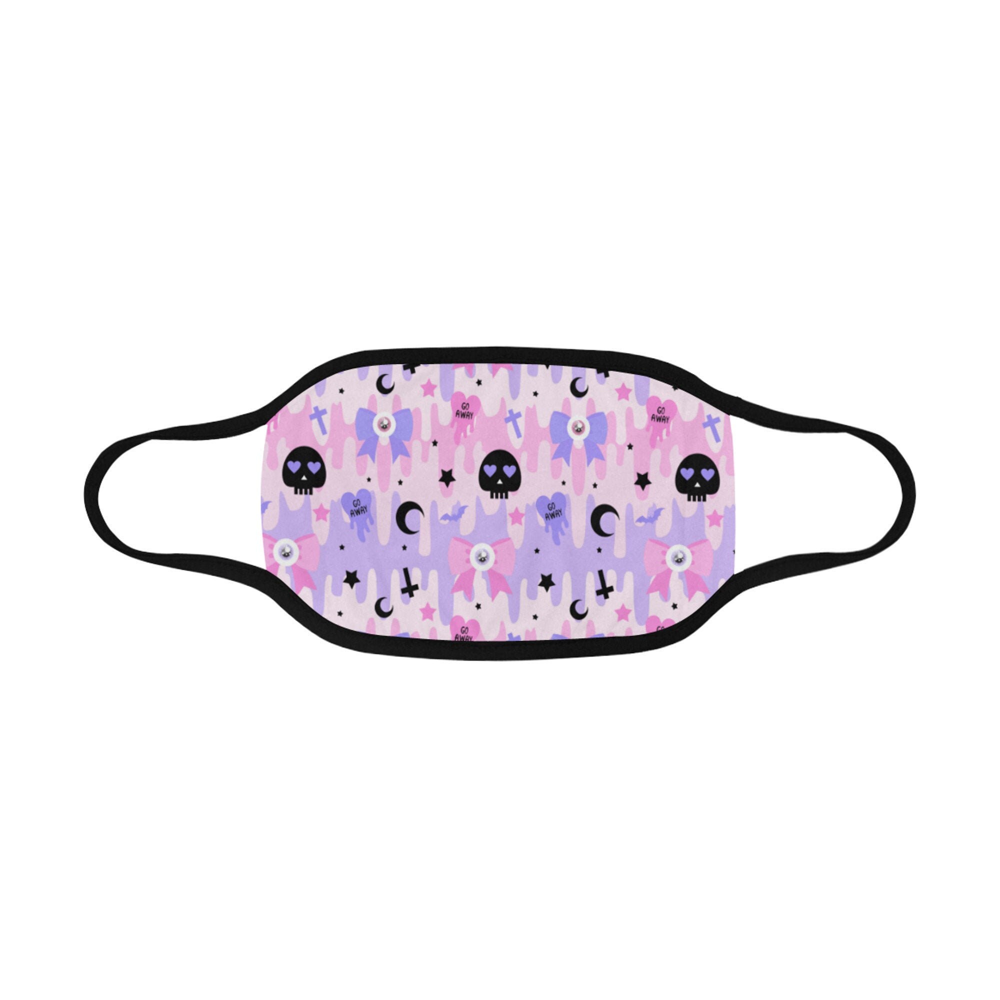 Pastel Goth Kawaii Face Mask Pastel Goth Face Mask Etsy