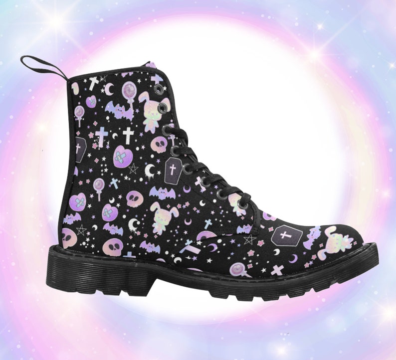 Pastel Goth Chaussures Kawaii Kawaii Boots Pastel Goth Etsy France