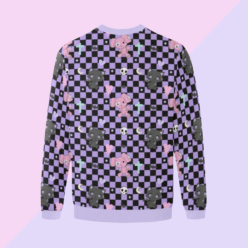 Pastel Goth Sweatshirt Yami Kawaii Pastel Goth Clothing Etsy