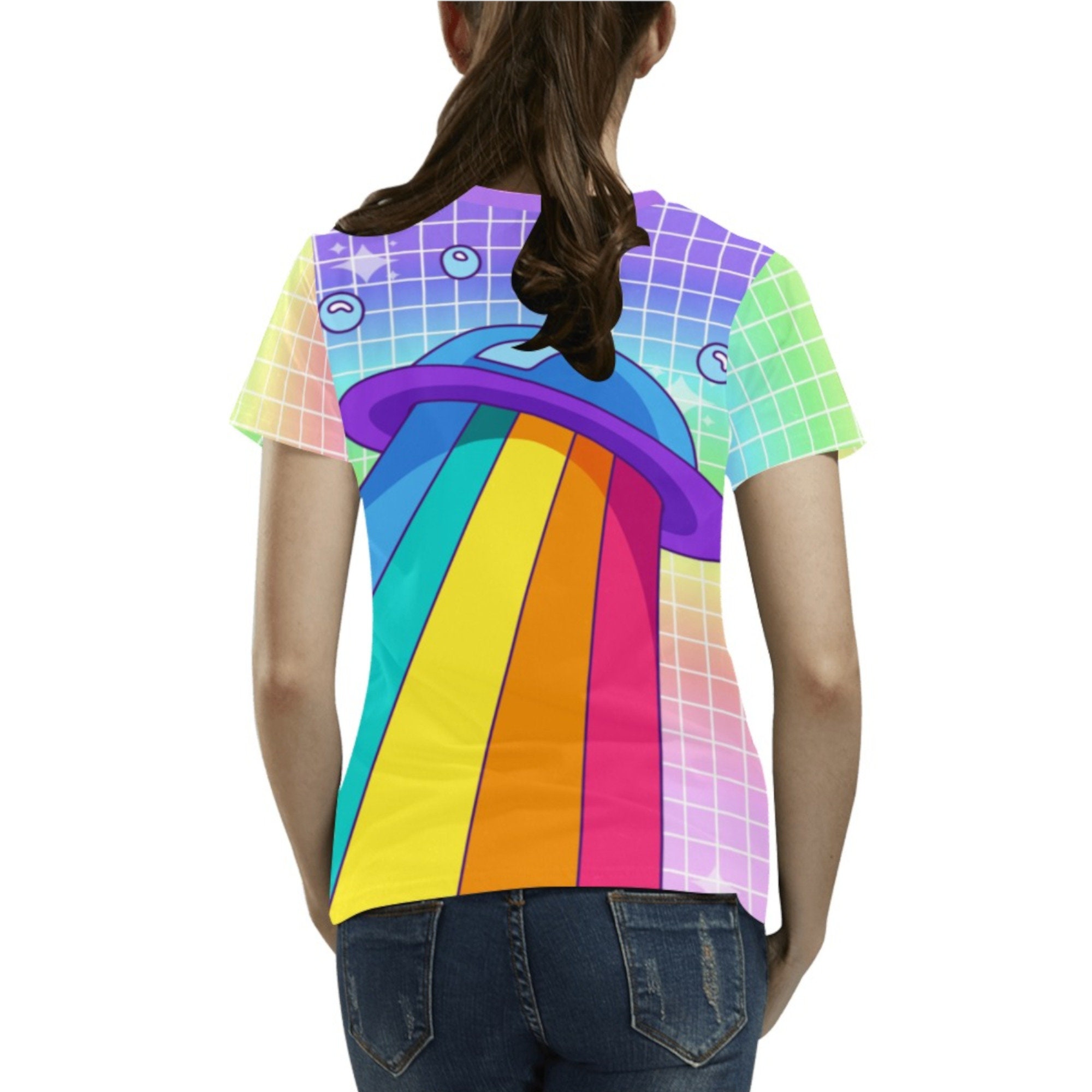 Rainbow Shirt Decora Kei Harajuku Clothing Kidcore Yami - Etsy