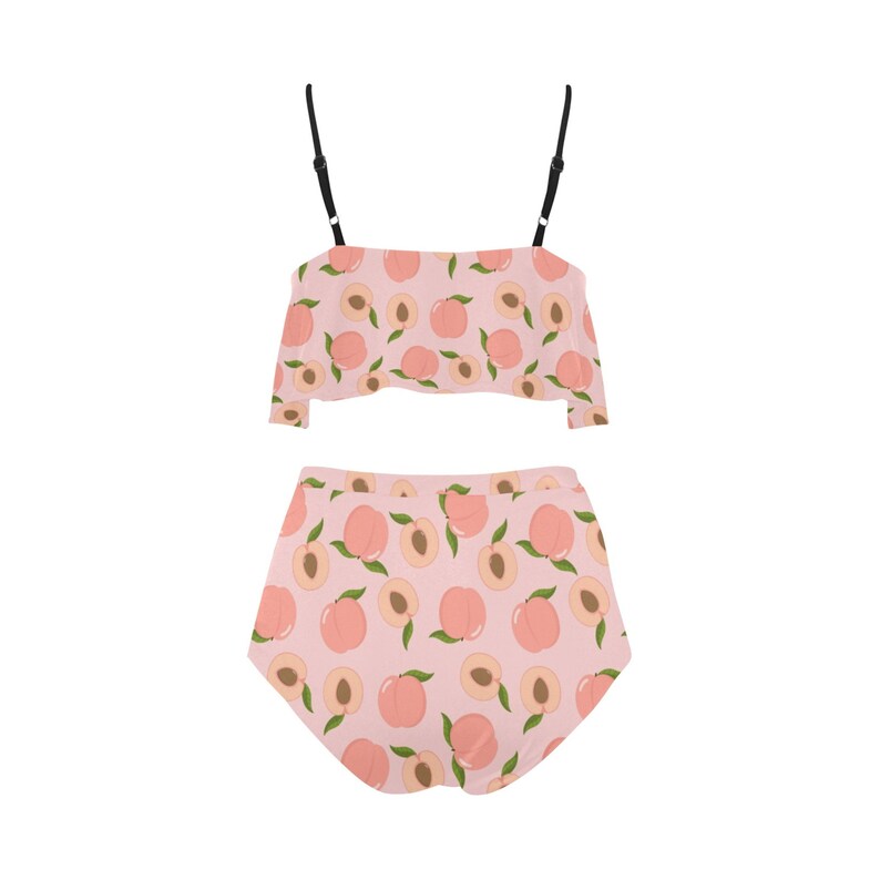 Kawaii Bikini Pastel bikini set Kawaii swimwear Peach Etsy