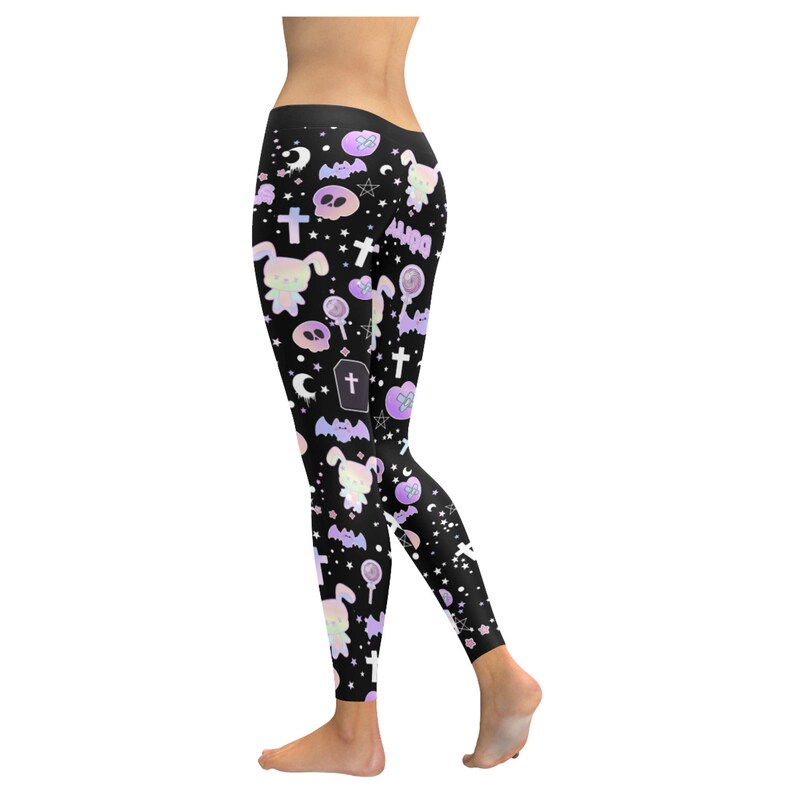 Pastel Goth Leggings Yami Kawaii Kawaii Clothing Pastel Etsy