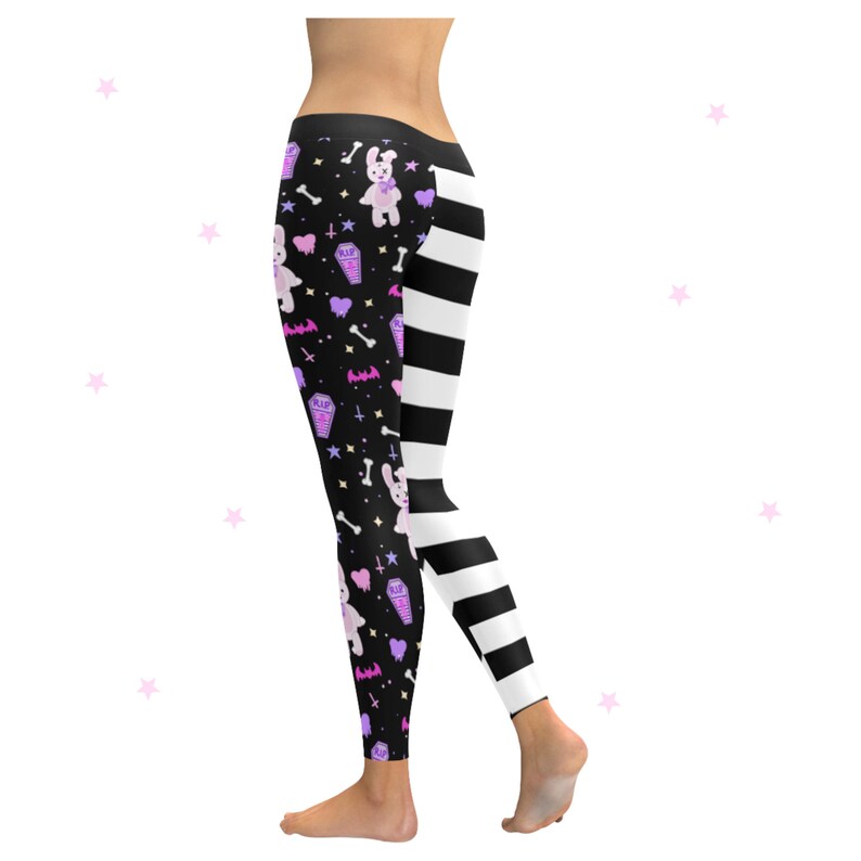 Pastel Goth Leggings Yami Kawaii Kawaii Clothing Pastel Etsy