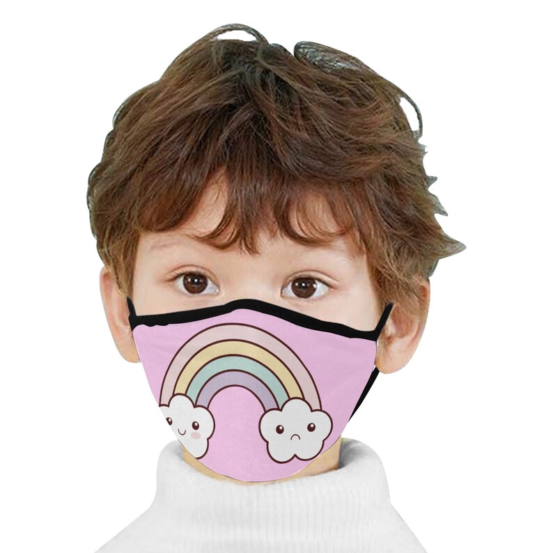Kawaii Mask Cute Face Mask Toddler Face Mask Baby Face Etsy
