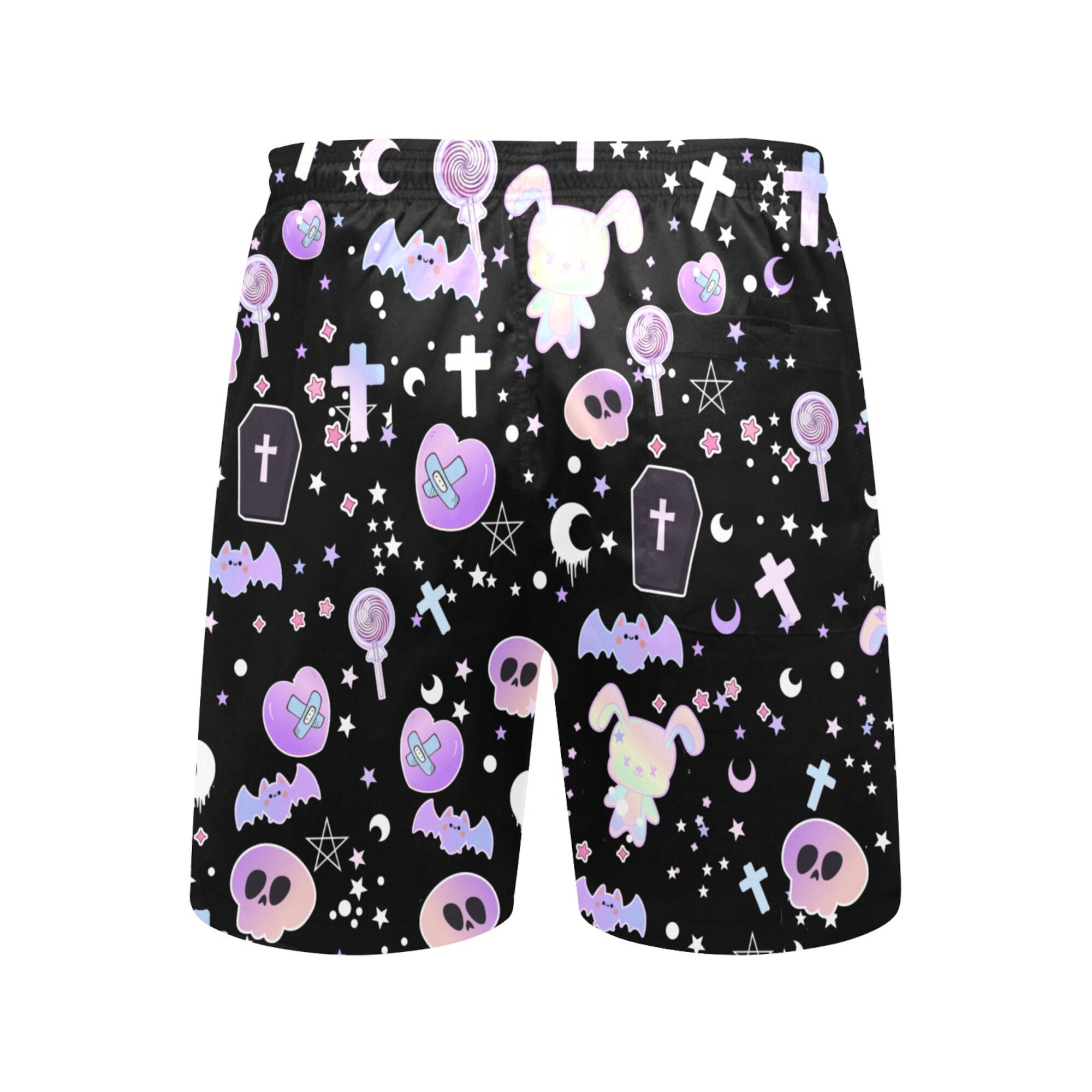 Pastel Goth Clothing Pastel Goth Men Shorts Yami Kawaii Etsy