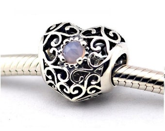 Droplet Birthstone Charm Pendant - Etsy 