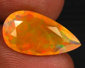 Fabulous Ethiopian Black Opal Play of Colors 1.42 Ct