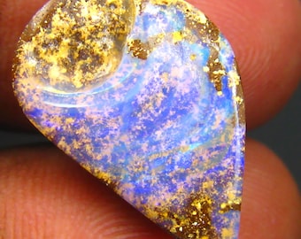 7.97 ct Astonishing Fancy Shape (18 x 12 mm) Multi Color Australian Koroit Boulder Opal Natural Loose Gemstone