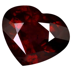 1.52 ct Very good Heart Cut (8 x 7 mm) Tanzania Purplish Pink Rhodolite Garnet Natural Loose Gemstone